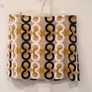 JCrew linen mini skirt